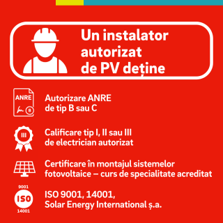 instalator autorizat panouri fotovoltaice