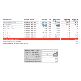 factura consum prosumator IMM sub = 200kW