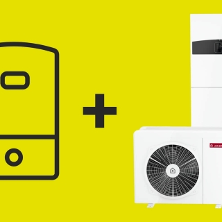 sistem hibrid centrala pompa de caldura oferta e.on ariston