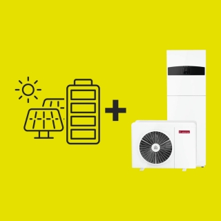 sistem hibrid panouri fotovoltaice pompa de caldura oferta e.on ariston
